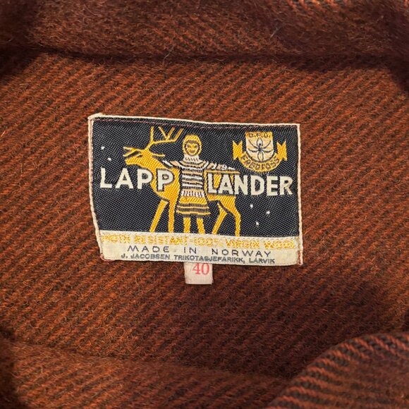 Vintage Norwegian Lapp Lander 100% Wool Pullover Fringed Sweater, Euro Size 40 - Picture 3 of 6